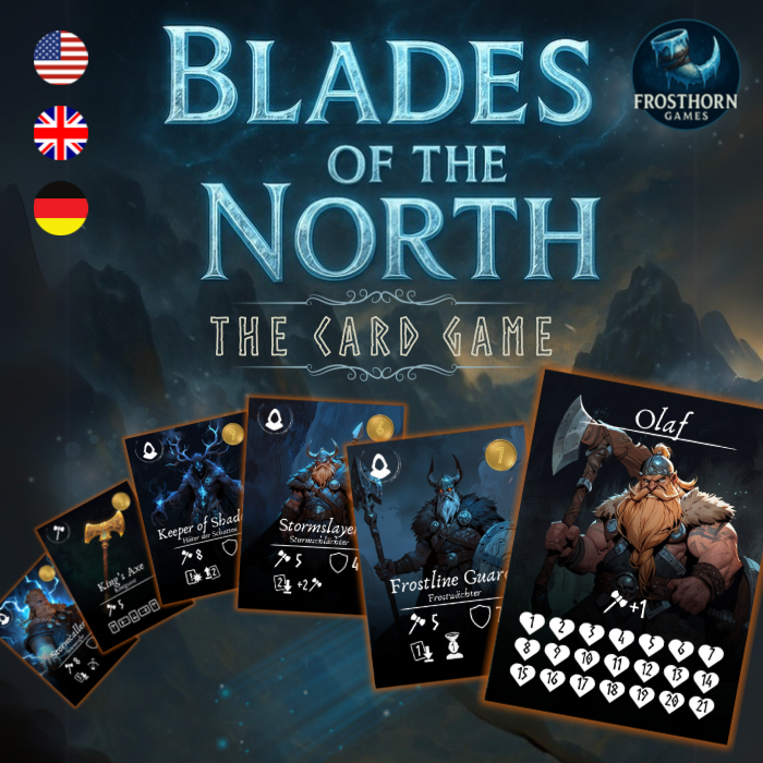 Couverture de Blades of the North – A Tactical Viking Card Battler