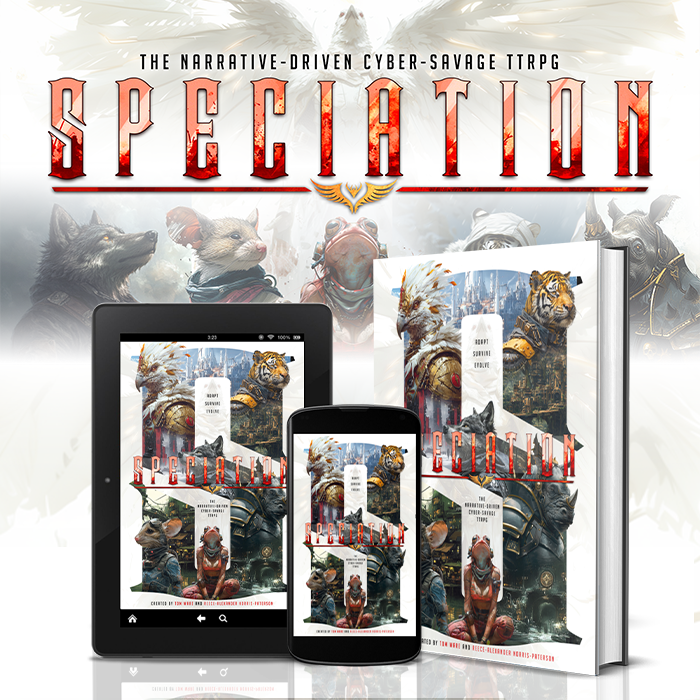 Couverture de Speciation : A Narrative First Cyber Savage TTRPG