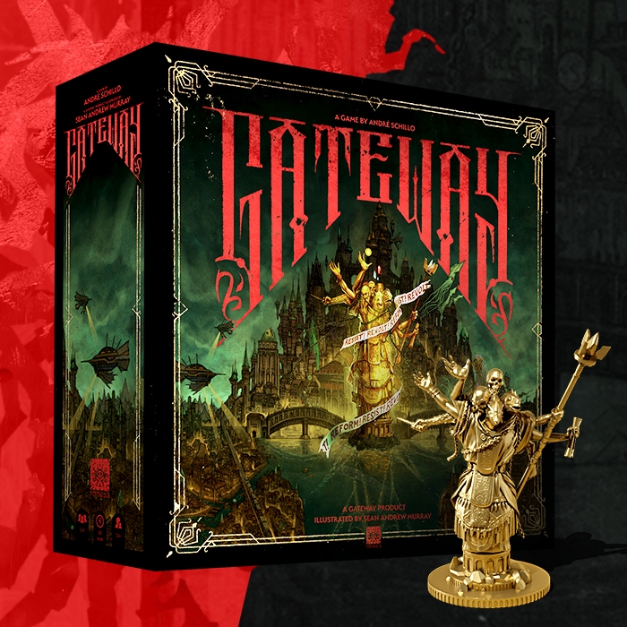 Figurine gorille doré Meti en résine pour décoration intérieure