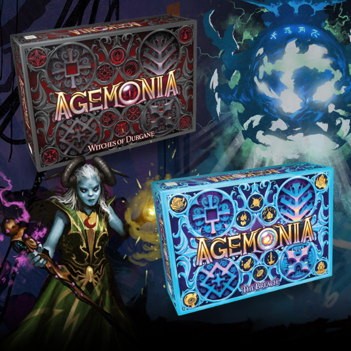 Couverture de Agemonia Expansions: Witches of Durgane & The Breach