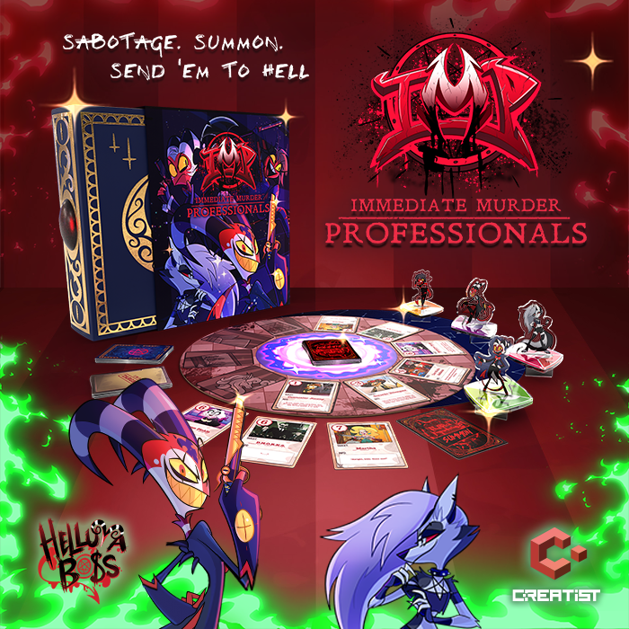 Couverture de Immediate Murder Professionals: A Helluva Boss Official Game