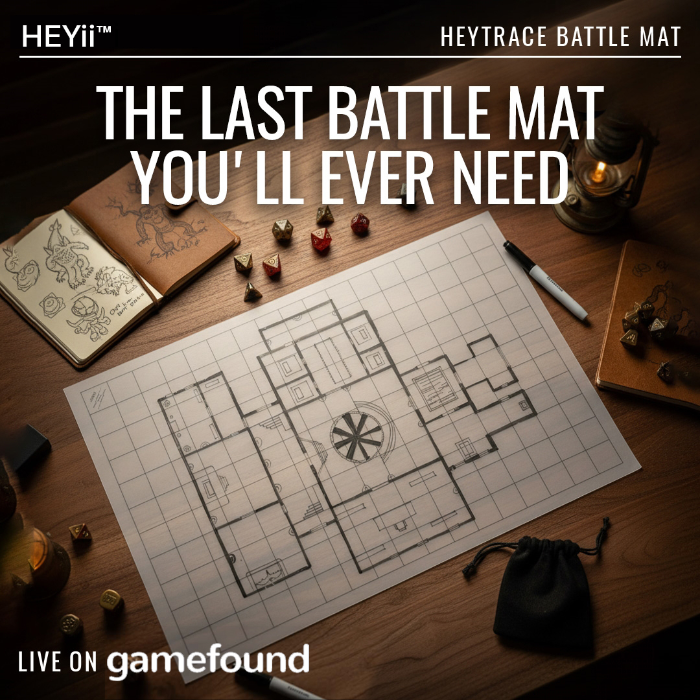 Couverture de HEYtrace Battle Mat — Traceable Reusable Curl-Free D&D Mat