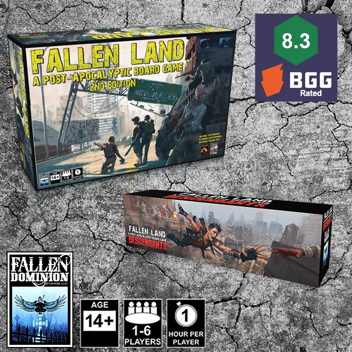 Couverture de Fallen Land 2nd Edition Big Box & Descendants Expansion
