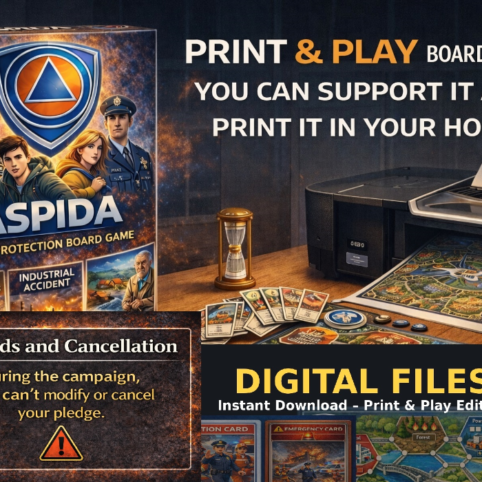 Couverture de ASPIDA CIVIL PROTECTION BOARD GAME