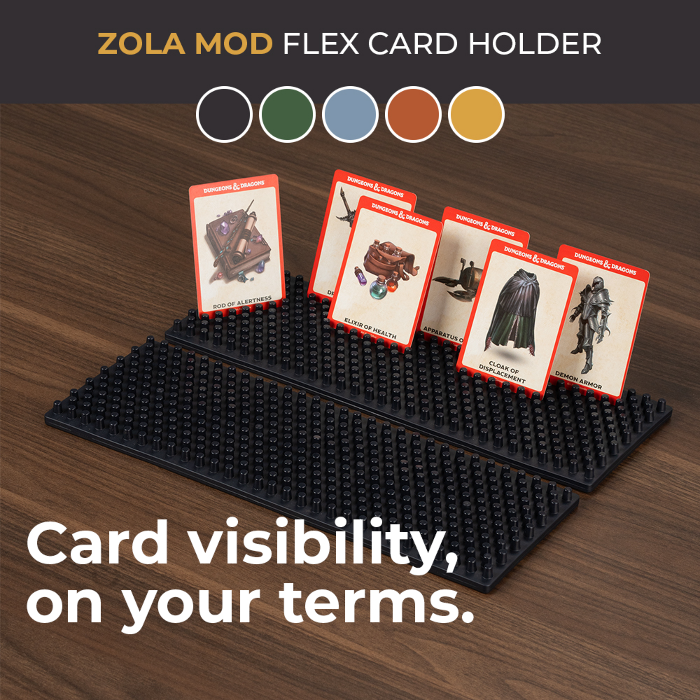 Couverture de Zola: Flex Card Holders, Game Trays & Deck Holders