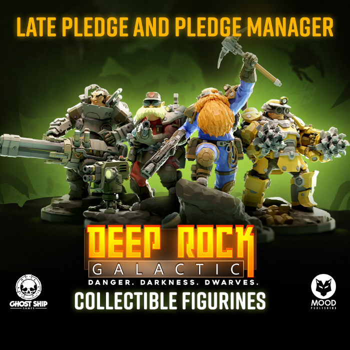 Couverture de Deep Rock Galactic: Collectible Figurines - Late Pledge and Pledge Manager