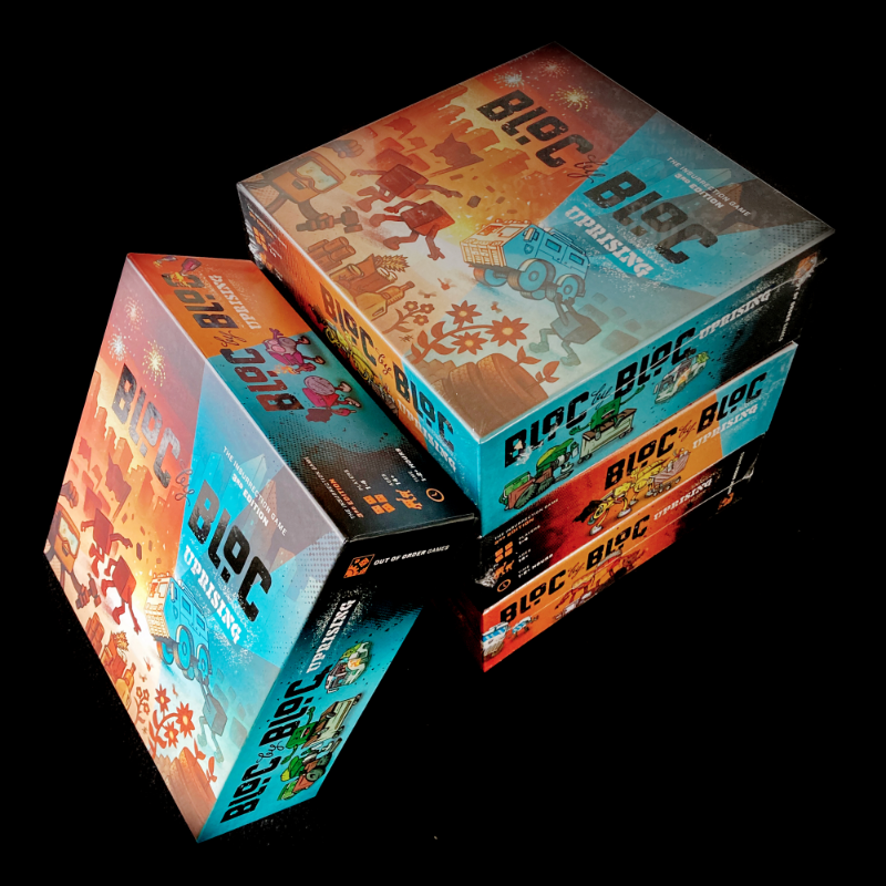 Bloc by Bloc Uprising by Outlandish Games (formerly Out of Order Games) Manufacturing and