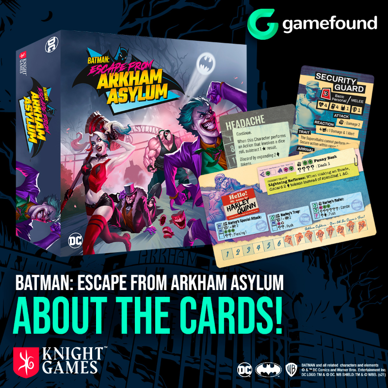 Batman: Escape from Arkham Asylum by Knight Games - DEV DIARY: PICK A CARD!  - Gamefound