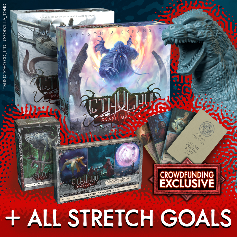 Cthulhu: Death May Die - Forbidden Reaches by Fantasy Flight Games - Extra!  Extra! Extra Campaigns and Going All-In! - Gamefound