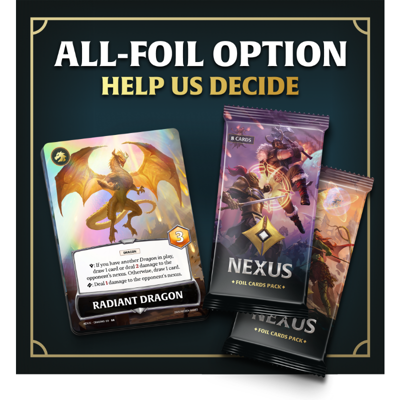 Nexus Card Game by Redzen Games - We want your opinion: All-Foil yes or ...