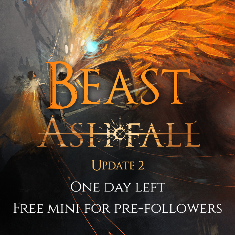 Beast: Ashfall by Studio Midhall - One day left to launch - Gamefound