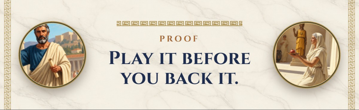 Proof: play it before you back it.