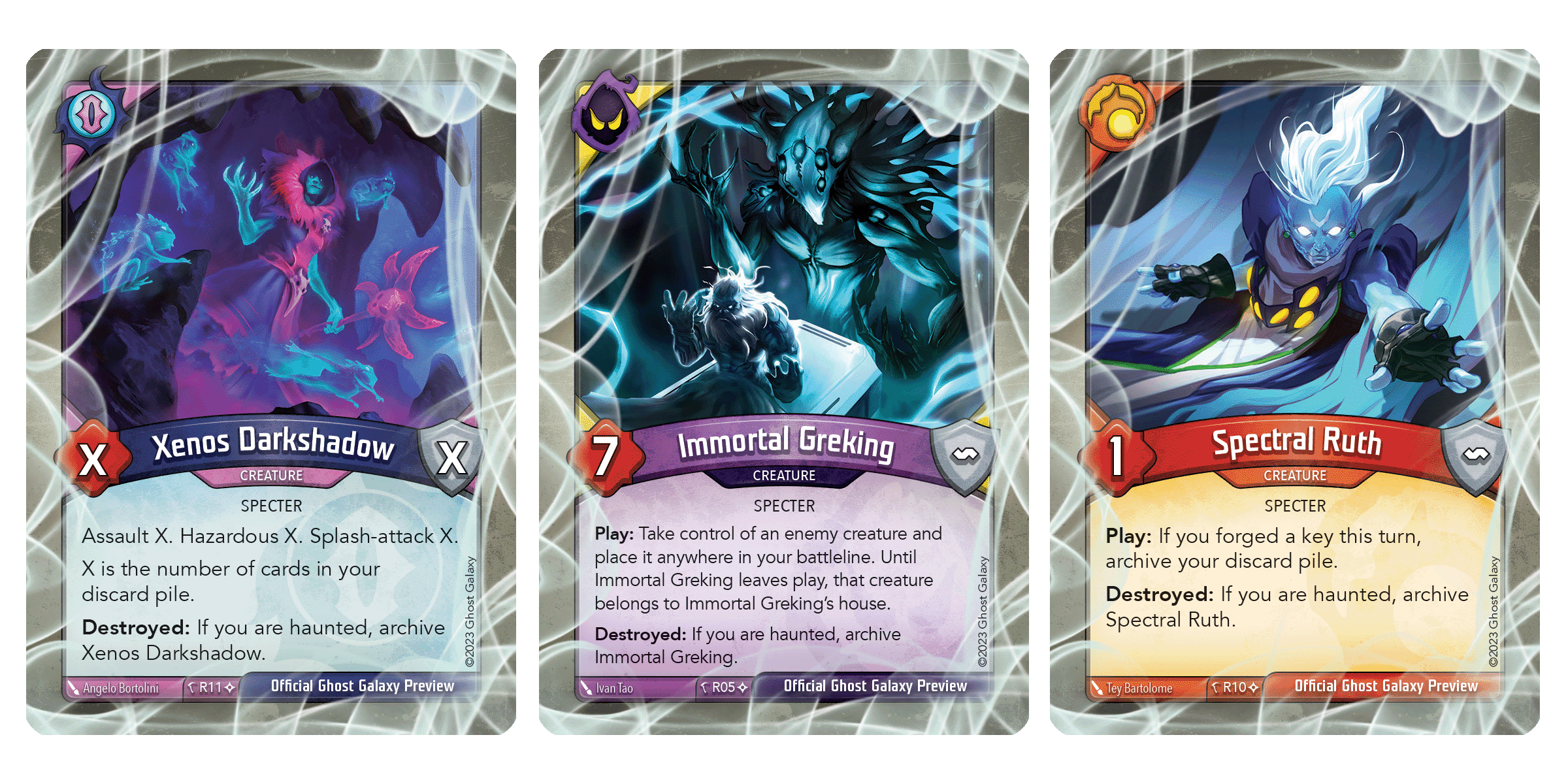 KeyForge: Grim Reminders by Ghost Galaxy - Previewing Revenants - Gamefound