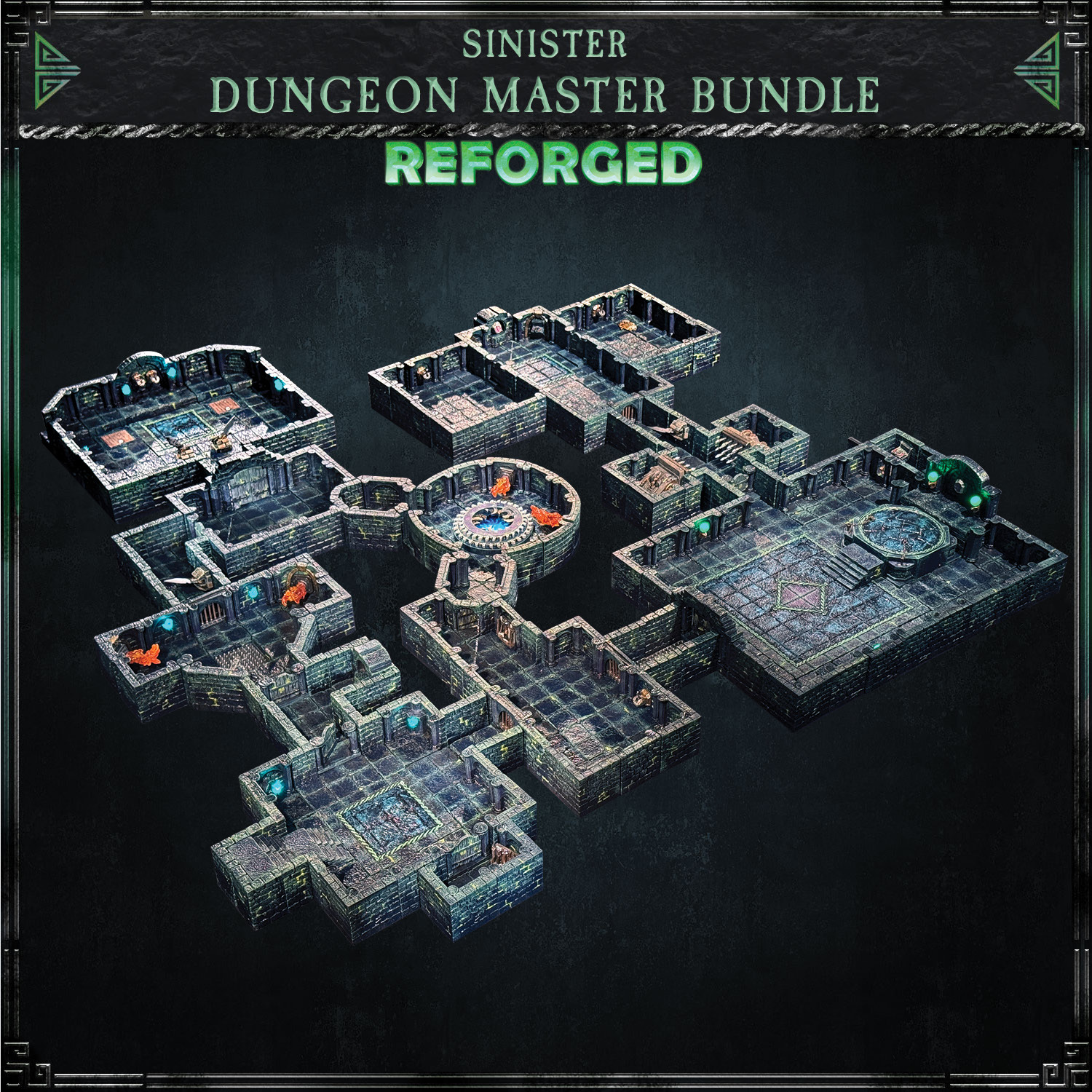 Dwarf Forge Map Dungeons Reforged - Hand Painted Modular Terrain by Dwarven Forge ...