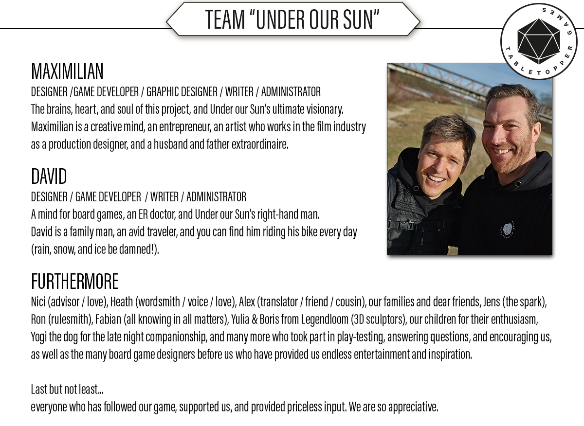 Under our Sun by TABLETOPPER GAMES - Gamefound