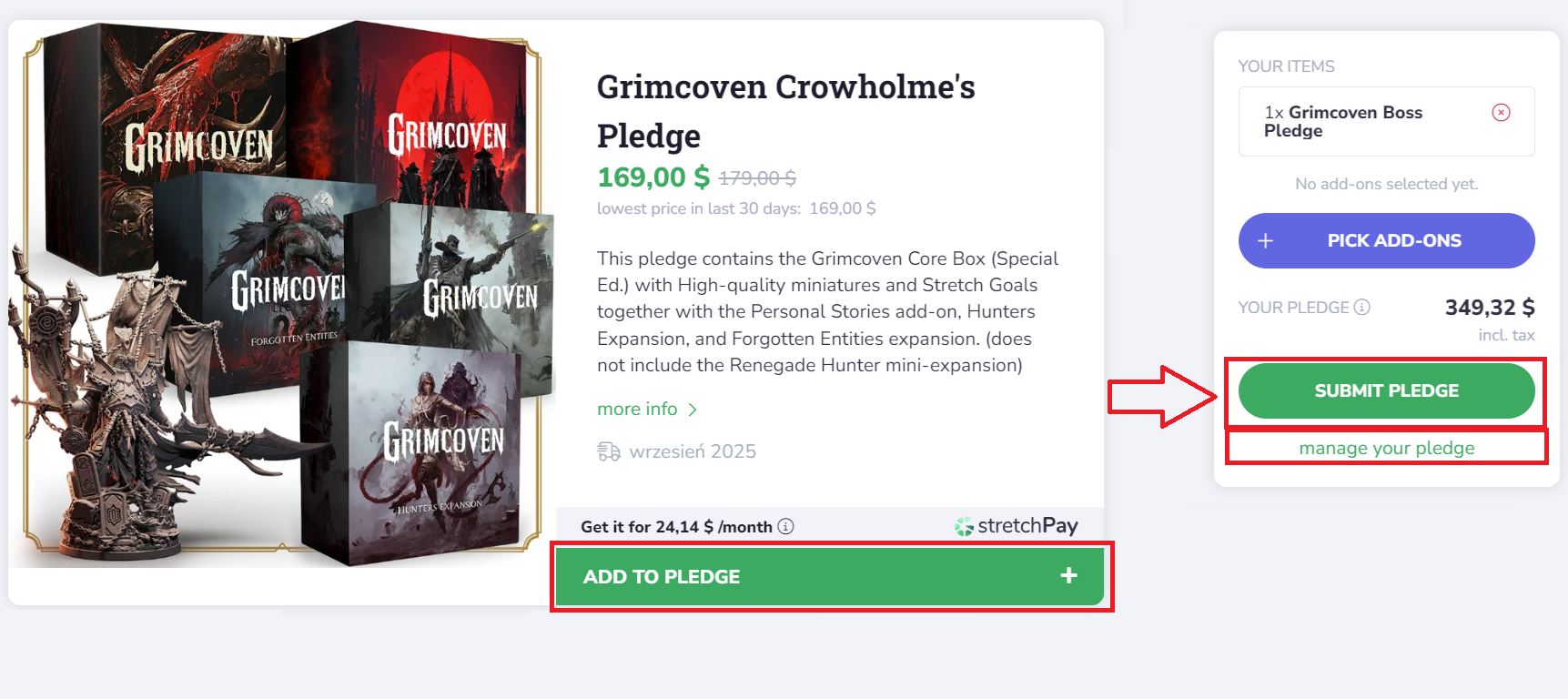 Grimcoven by Awaken Realms - The PM is open, and Late Pledge is 