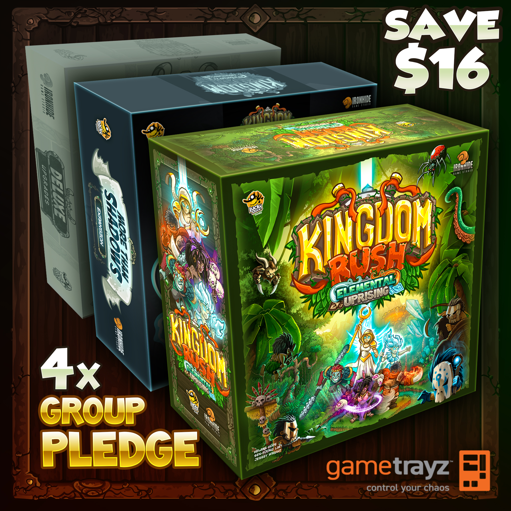 Kingdom Rush: Elemental Uprising by Lucky Duck Games - New Group Pledge &  Shipping Estimate Breakdowns - Gamefound