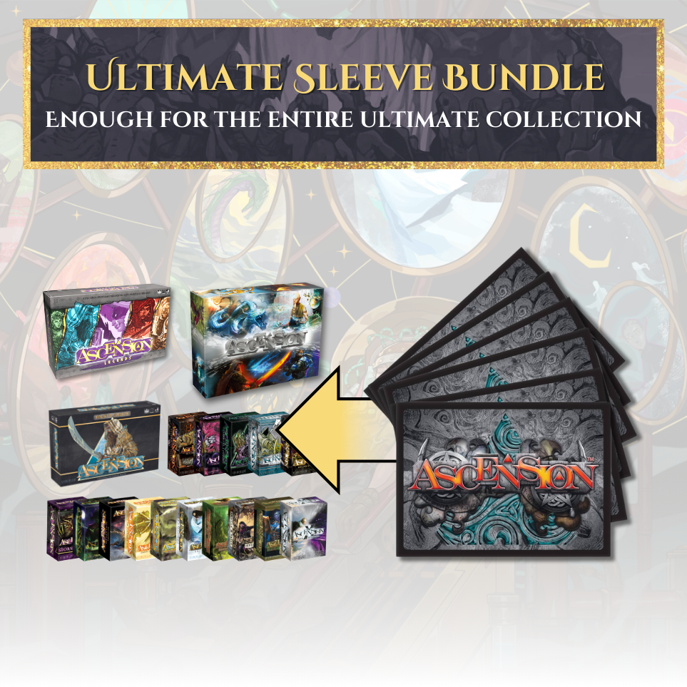 ascension card sleeves Legends by Stone Blade Entertainment - New Ultimate Add-Ons + Vigil Rising Promo Each sleeve is made with a vibrant printing process and marked with Ultra PROs hologram authenticity seal Ascension -- What size Card