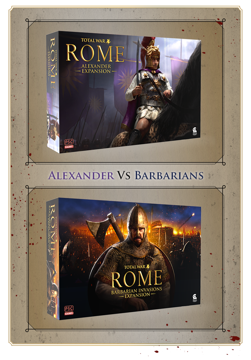 Total War: ROME: The Board Game by Colour Command & Combat Ltd. - Alexander  vs Barbarian Invasions Expansion Poll! - Gamefound