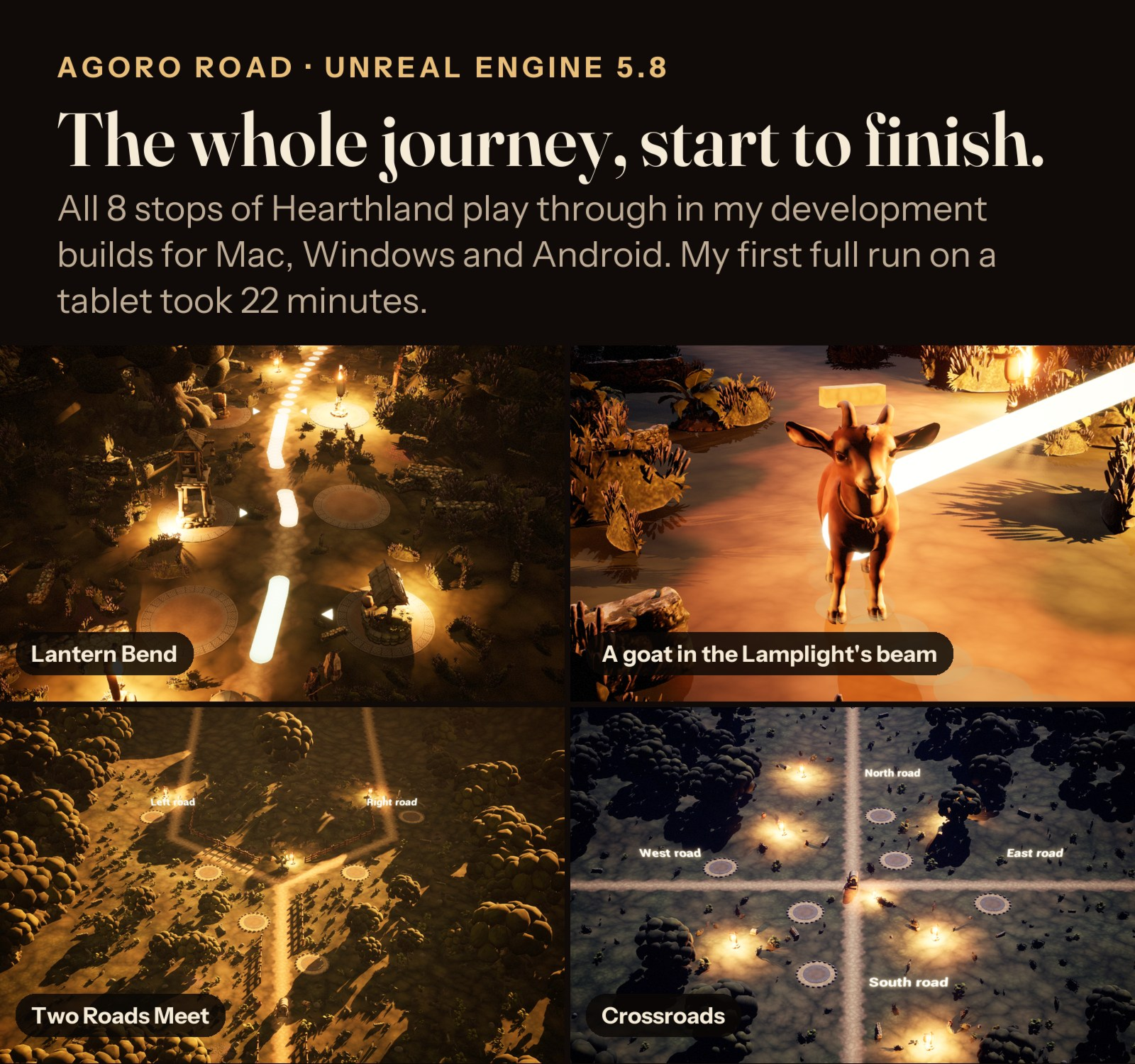 Agoro Road in the Unreal Engine 5.8 development build.