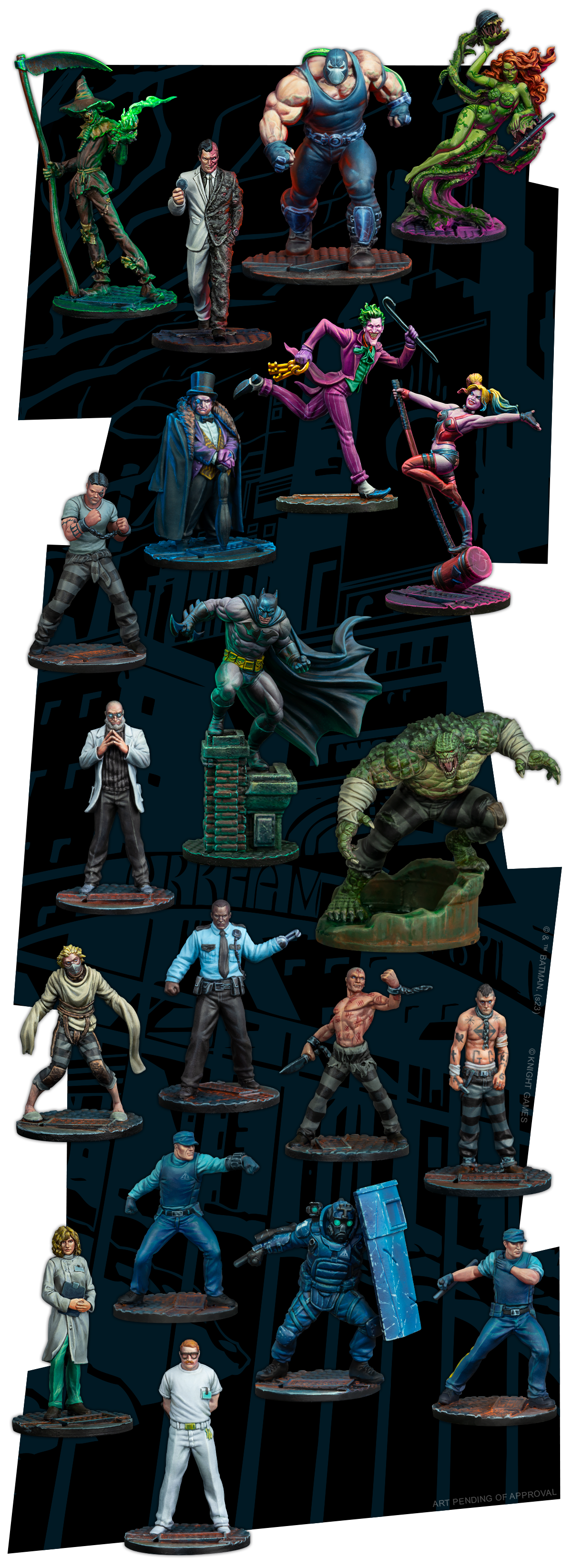 Arkham Asylum Super-Villains - Batman Miniature Game