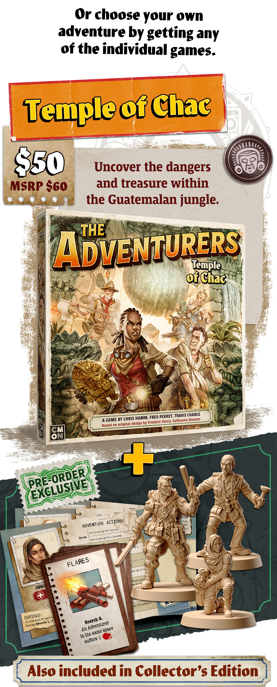 ボードゲーム　アドベンチャラーズ：チャクの神殿 (The Adventurers： The Temple of Chac) [日本語訳付き] Amazon.com: Alderac Entertainment Group - The Adventurers