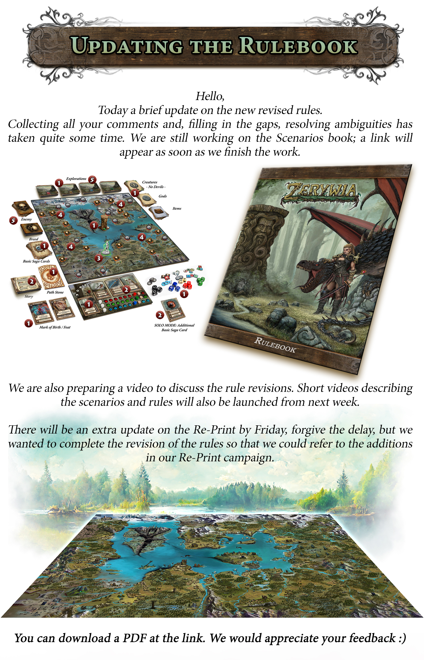 Zerywia The Board Game Reprint By Koliba Games - Updating The Rulebook ...