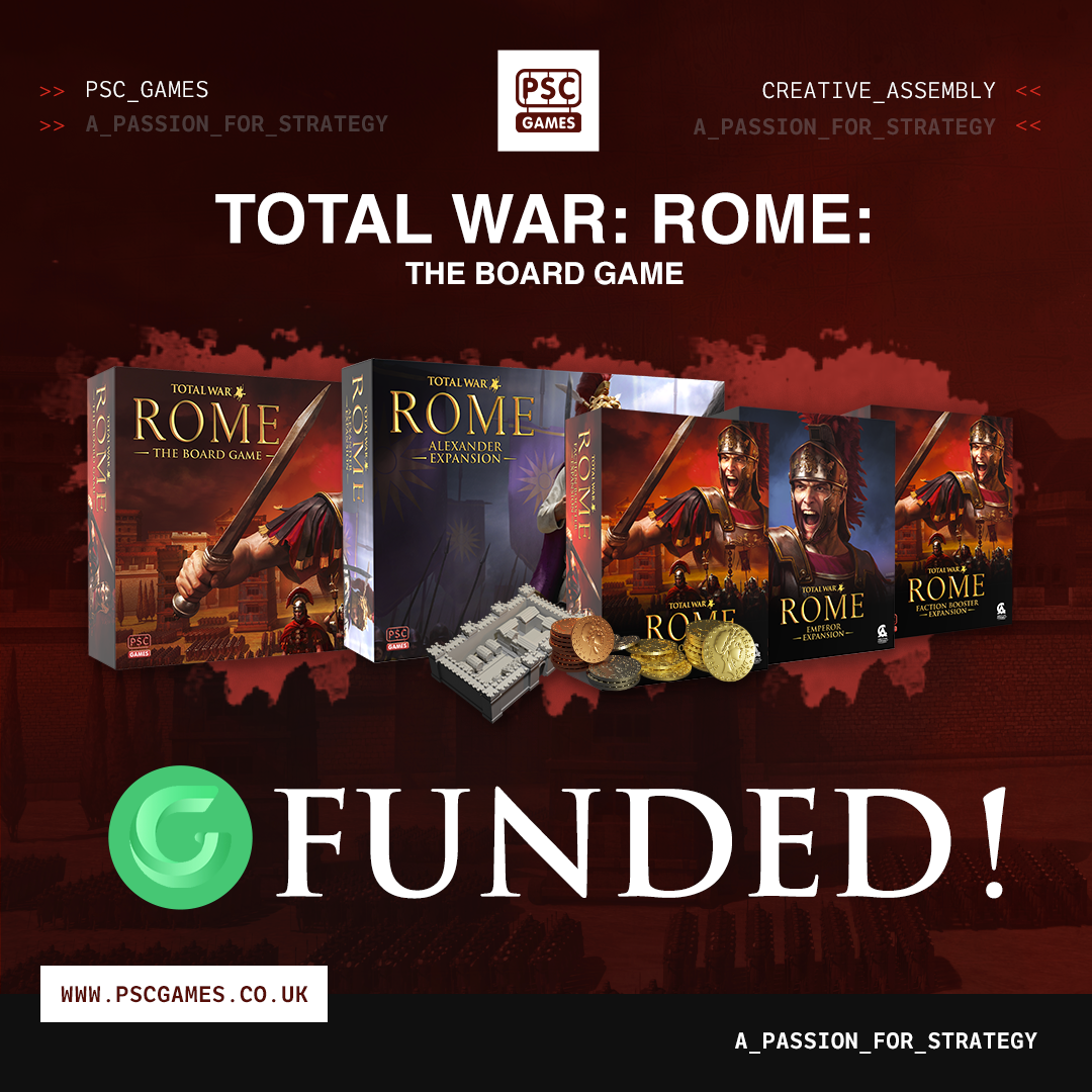 Total War: ROME: The Board Game by Colour Command & Combat Ltd. - VAT  Update (Action Required), New Languages & Funded! - Gamefound