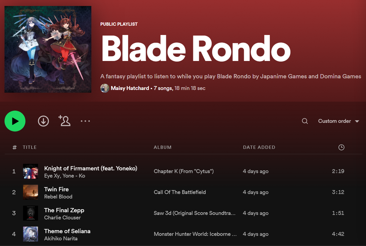Blade Rondo by Japanime Games - Clear Sleeves Bundle - Gamefound