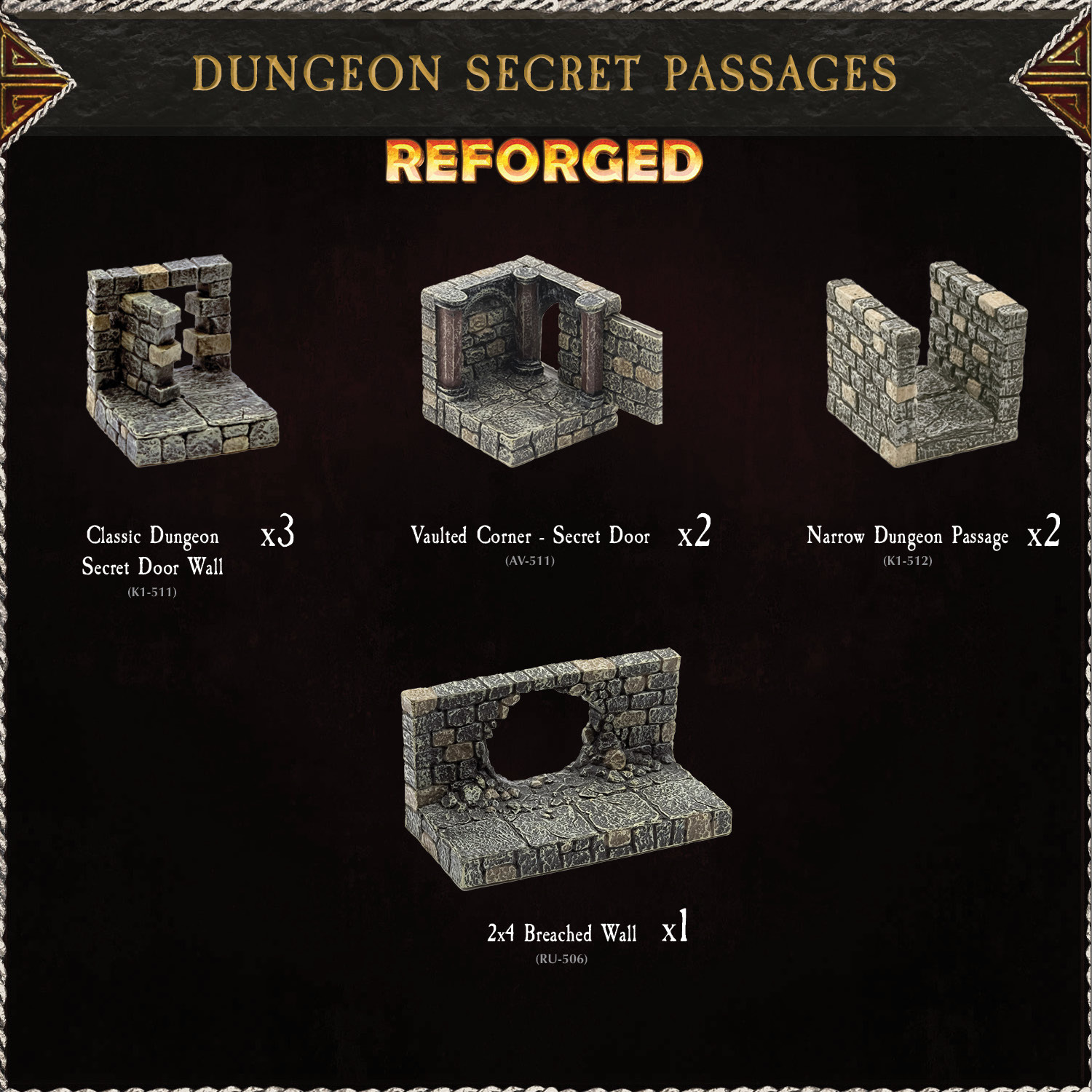 Dwarf Forge Map Dungeons Reforged - Hand Painted Modular Terrain by Dwarven Forge - Day ...