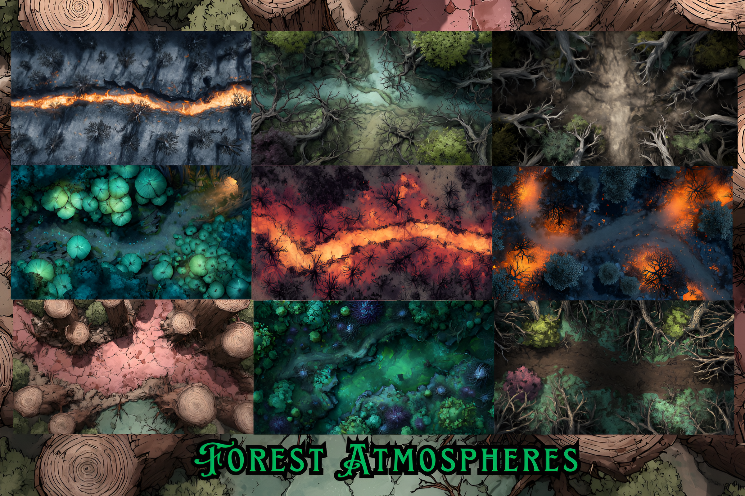 Firmet Map Forest Battle Map Pack – 720 RPG Maps by Agnesagraphic - Gamefound