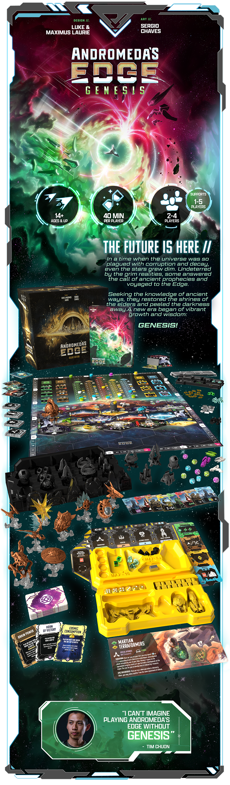 Andromeda Play Andromeda's Edge: Genesis by Cardboard Alchemy - Gamefound
