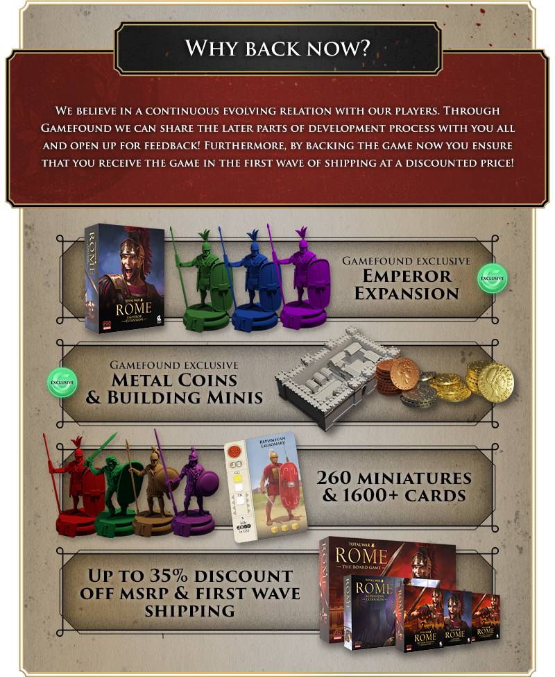 Total War: ROME: The Board Game by Colour Command & Combat Ltd 