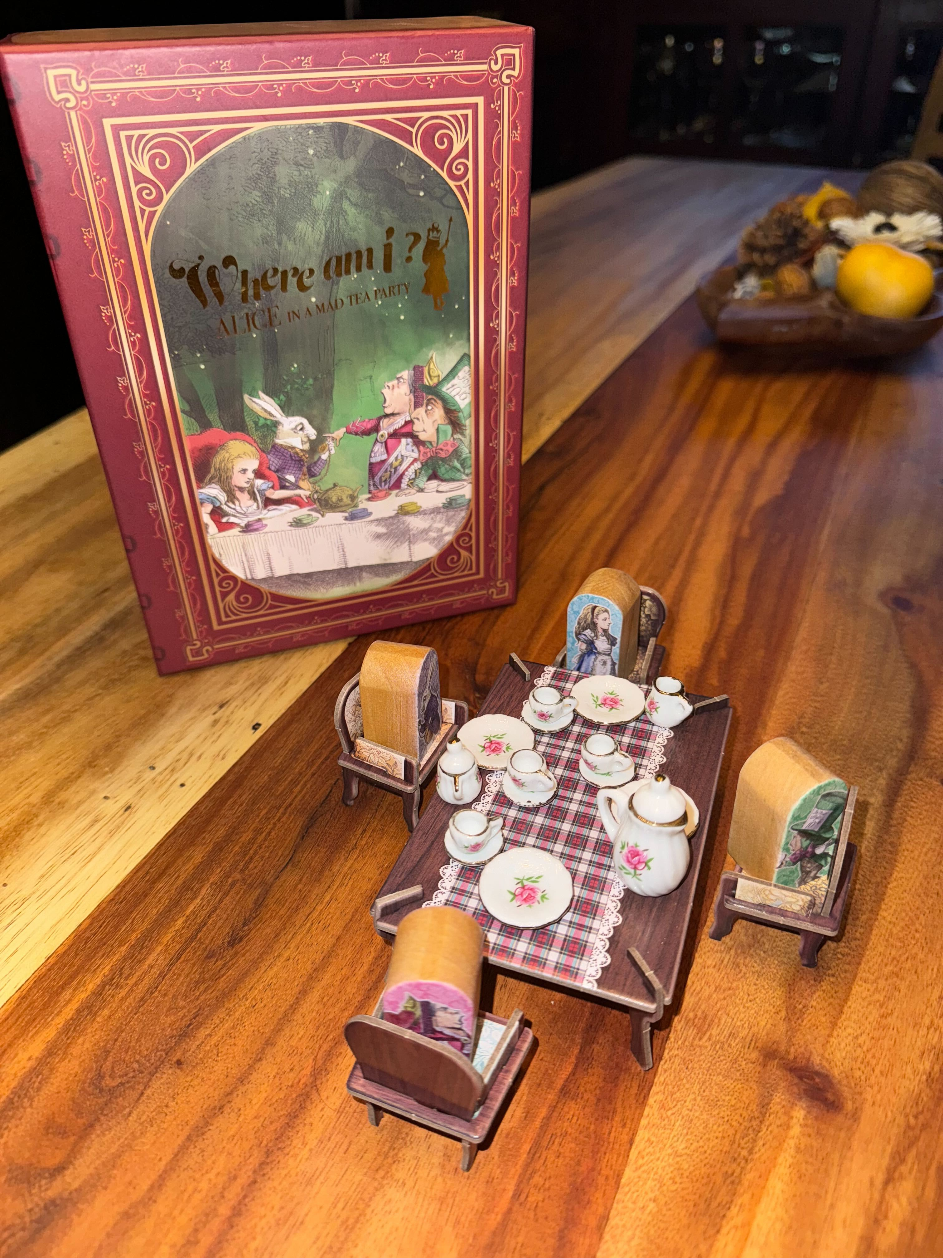 Where am I? Alice in a Mad Tea Party Expanded! by