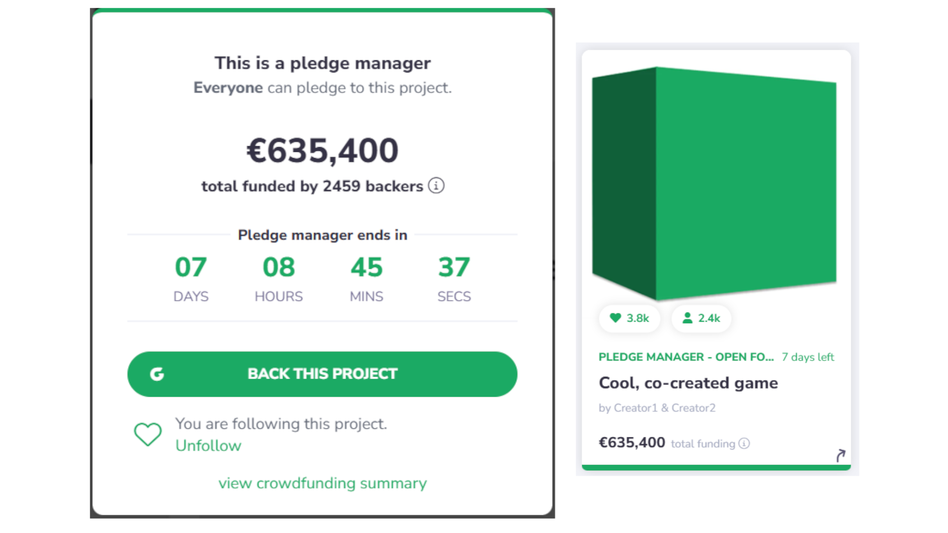 [What's New] Pledge Manager countdown & auto closure - Gamefound