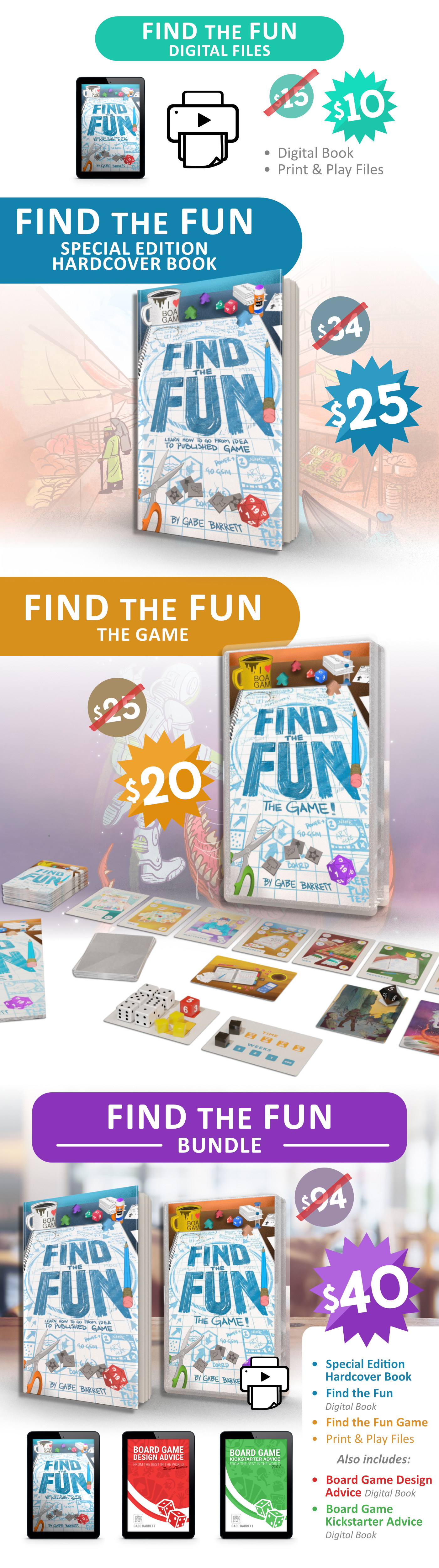 Find the Fun by Gabe Barrett - Board Game Design Pro Online Course