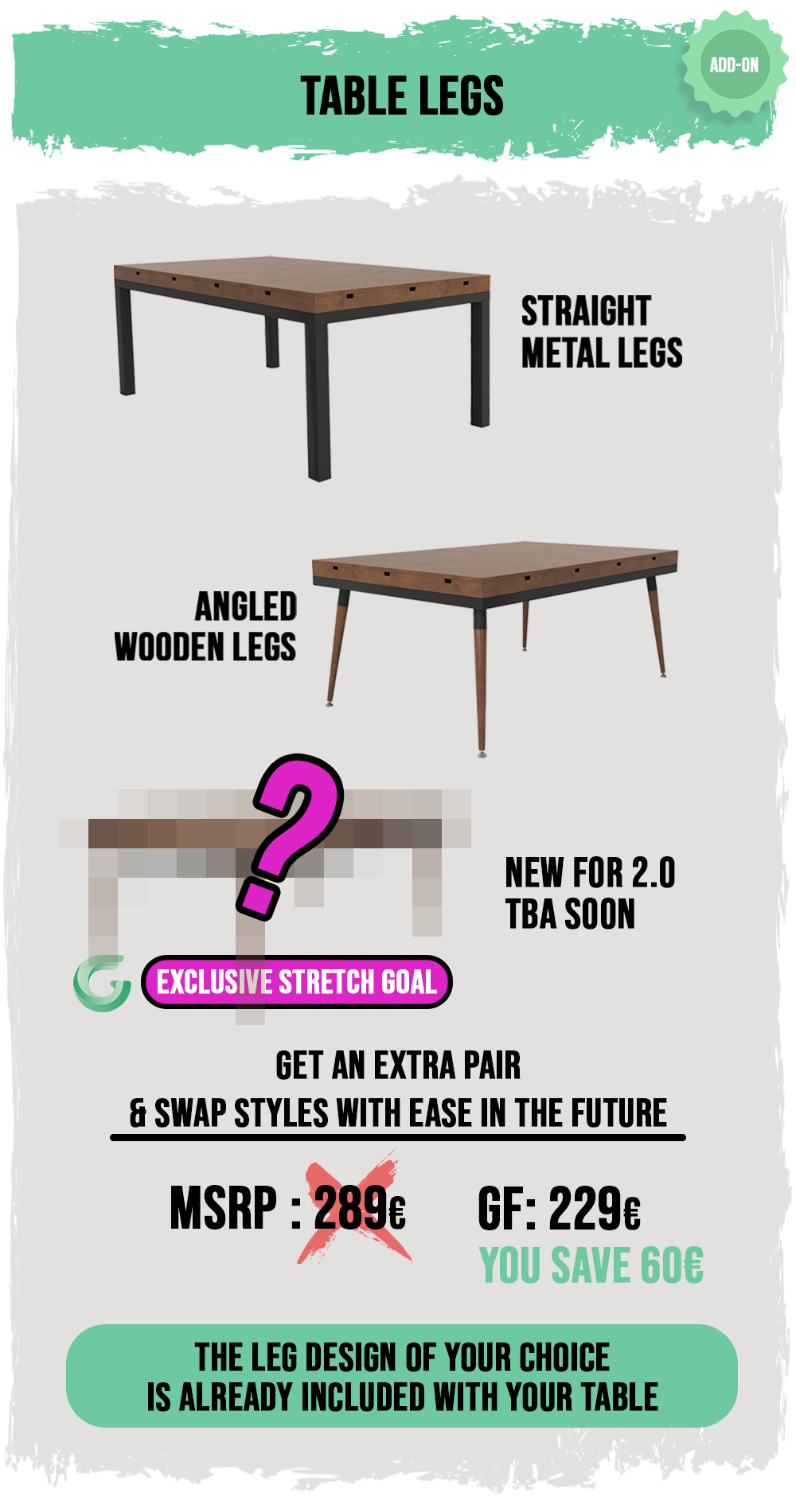 Sunnygeeks 2.0 - Modular Gaming Table by Rathskellers - Gamefound