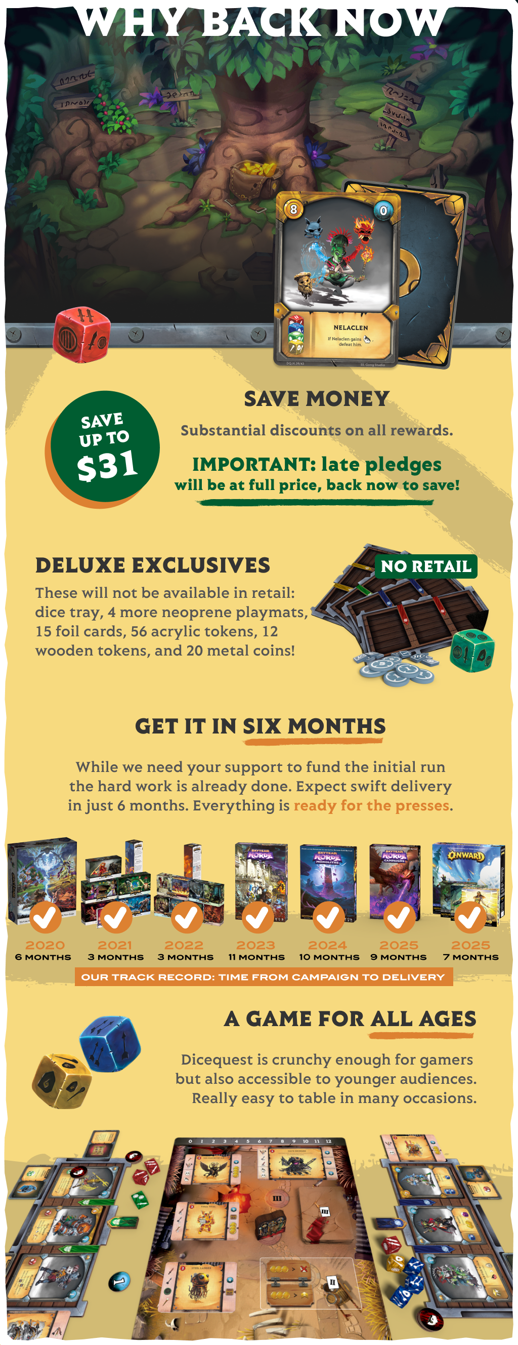 Dicequest by Skytear Games - 1500 backers and counting! The point on ...