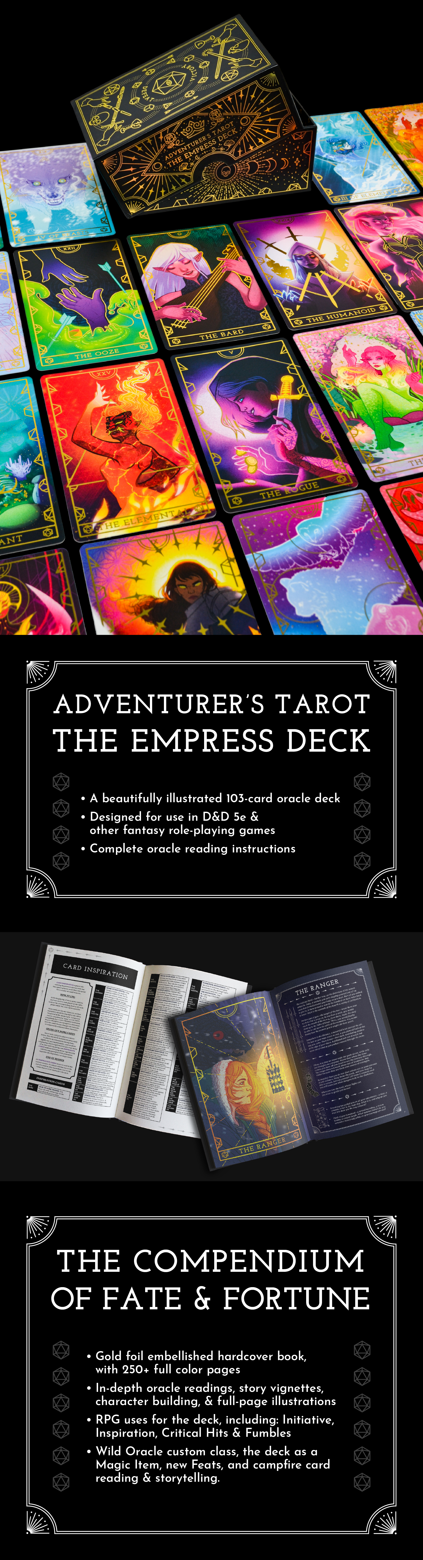 THE ADVENTURER'S TAROT & COMPENDIUM FOR 5E D&D by Weird Works