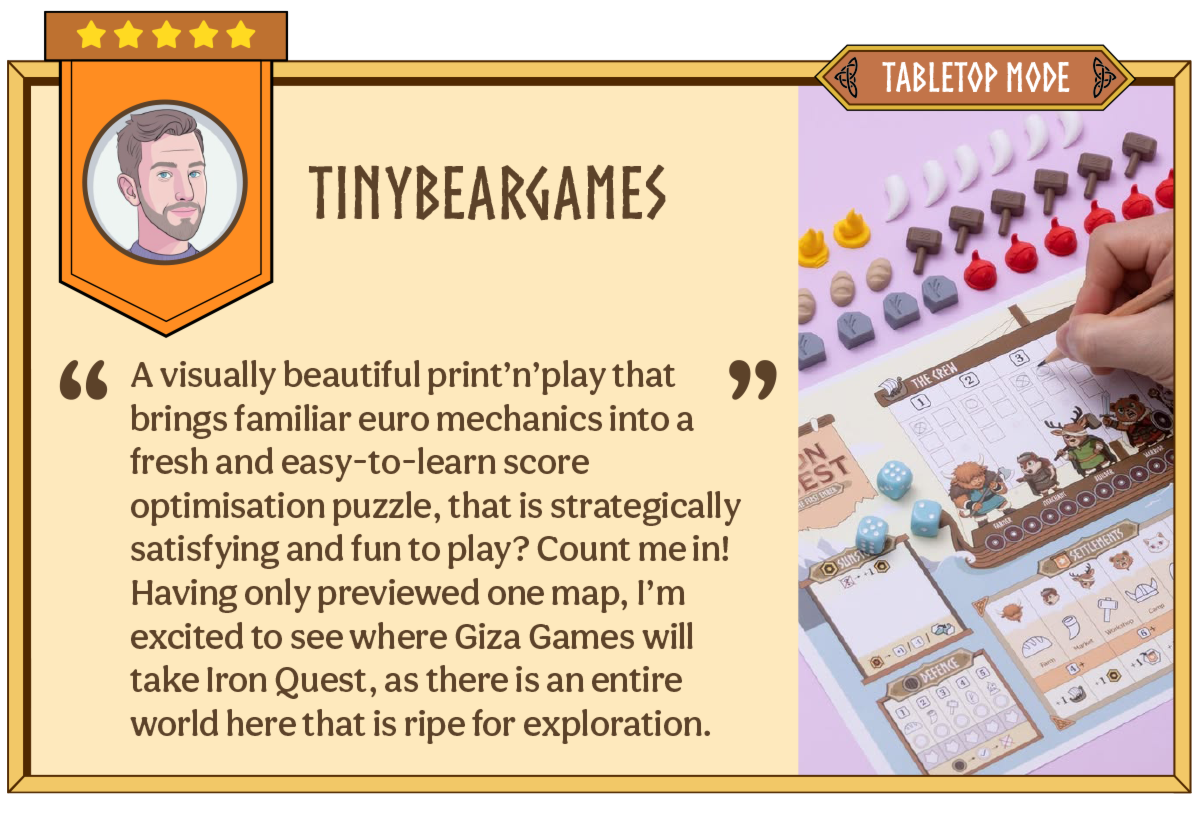 Iron Quest: The First Ember [Print & Play] by Giza Games - Gamefound