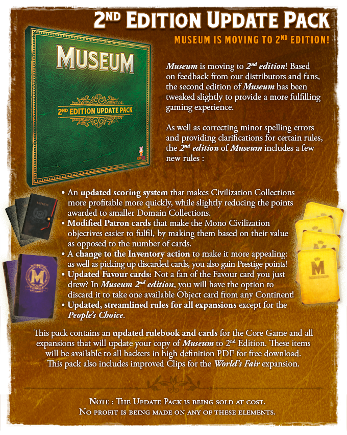 Museum: Deluxe by Holy Grail Games - Card Sleeves - Medium - Gamefound