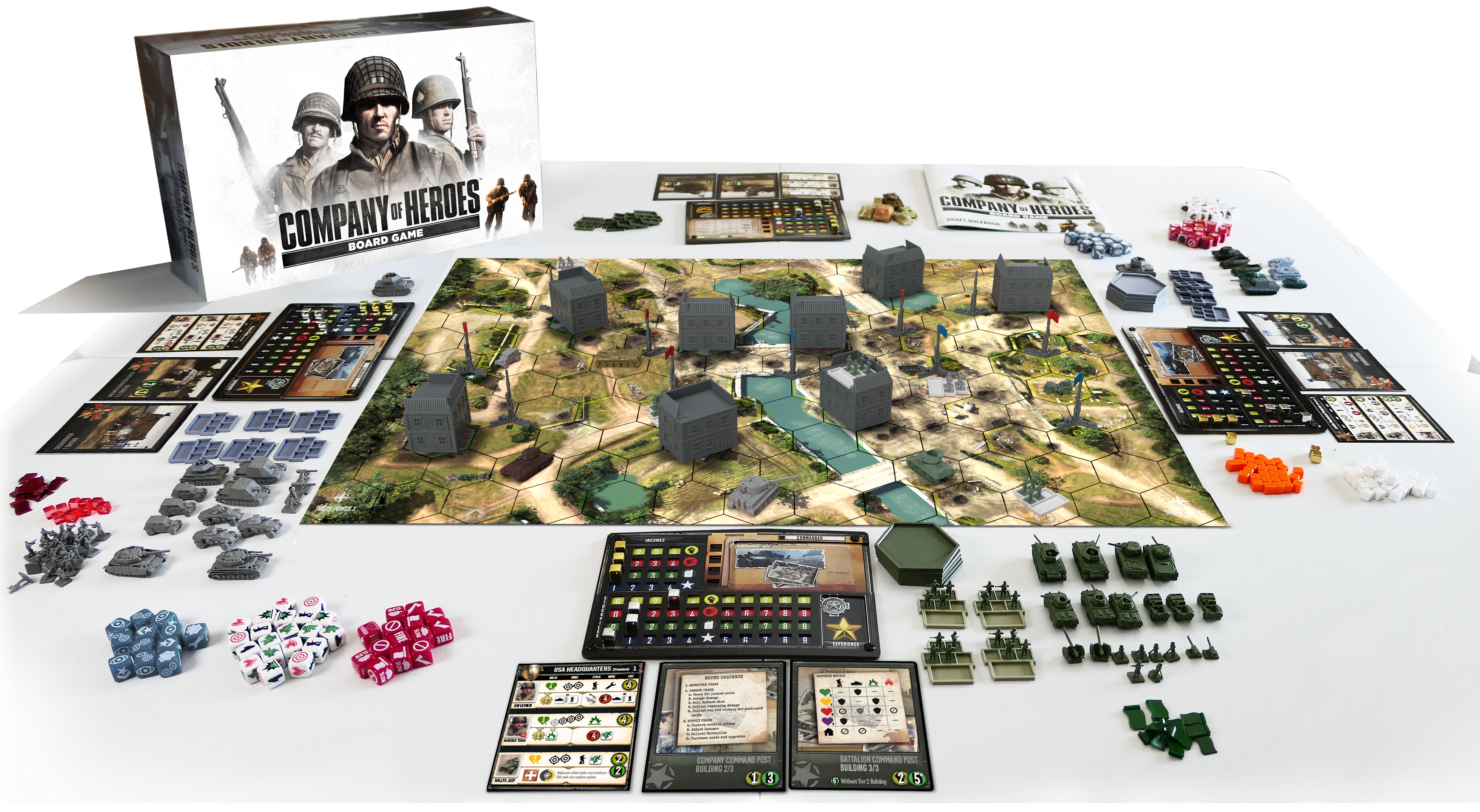 Company of Heroes Board Game by Bad Crow Games - Core Set (Full) - Gamefound