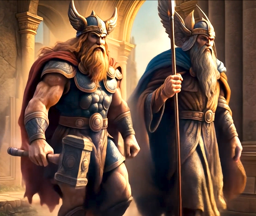 Thor and Odin of the Valhallan Empire