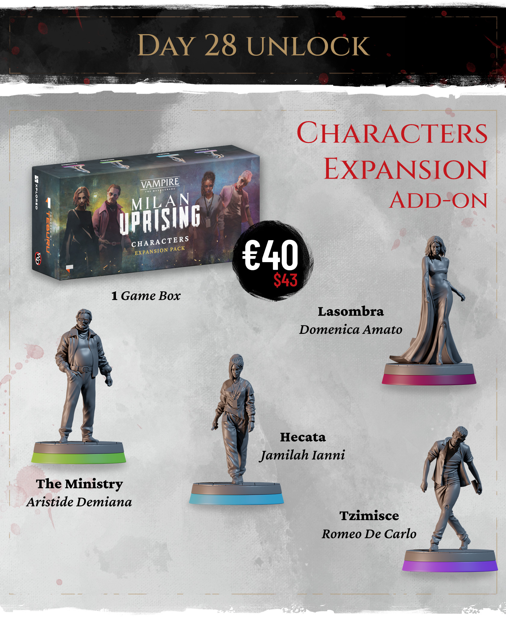 Vampire: The Masquerade - Milan Uprising by Teburu - Playable Character  Expansion Pack - Gamefound