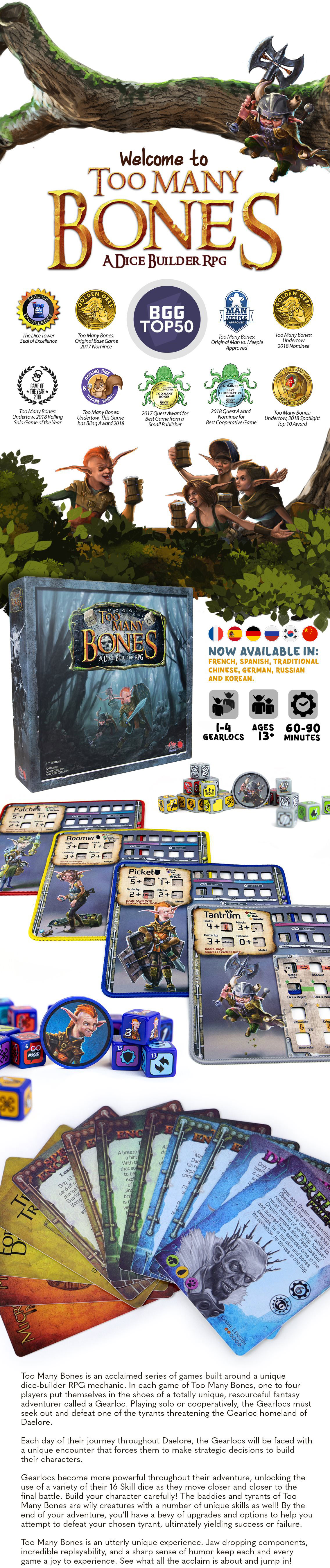 Too Many Bones Components and Summary