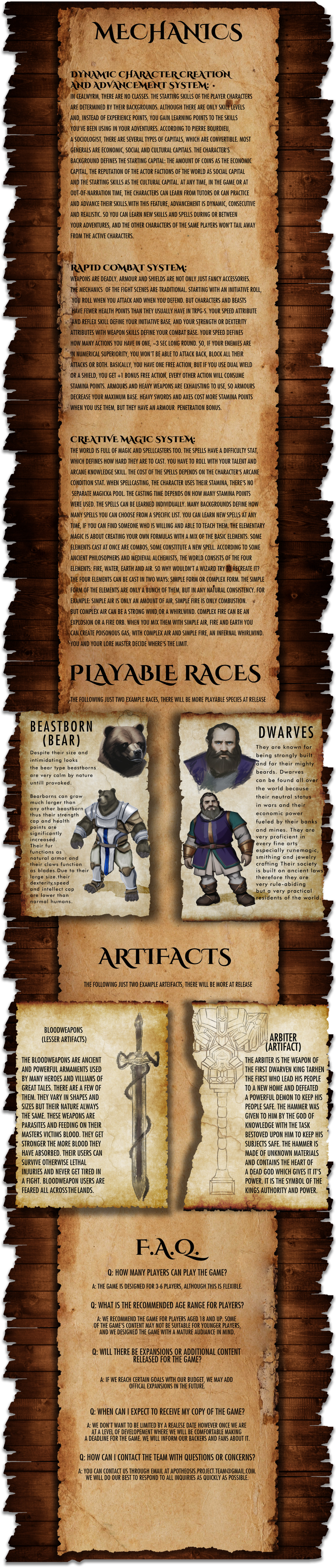 Tales of gods: Cealwyrm by Triumvirate - Gamefound