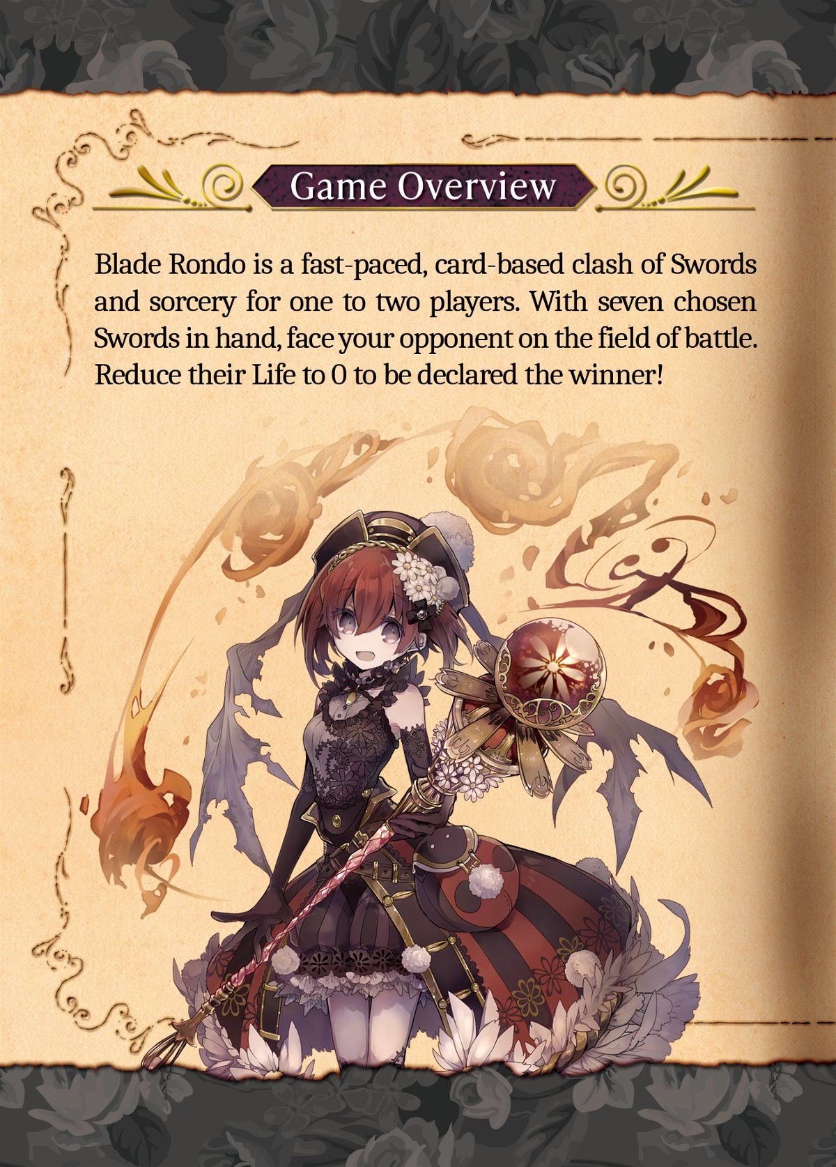 Japanime Games Blade Rondo: Sogno Perduto - Gioco Di Carte Da Battaglia Portatile Per 1-2 Giocatori