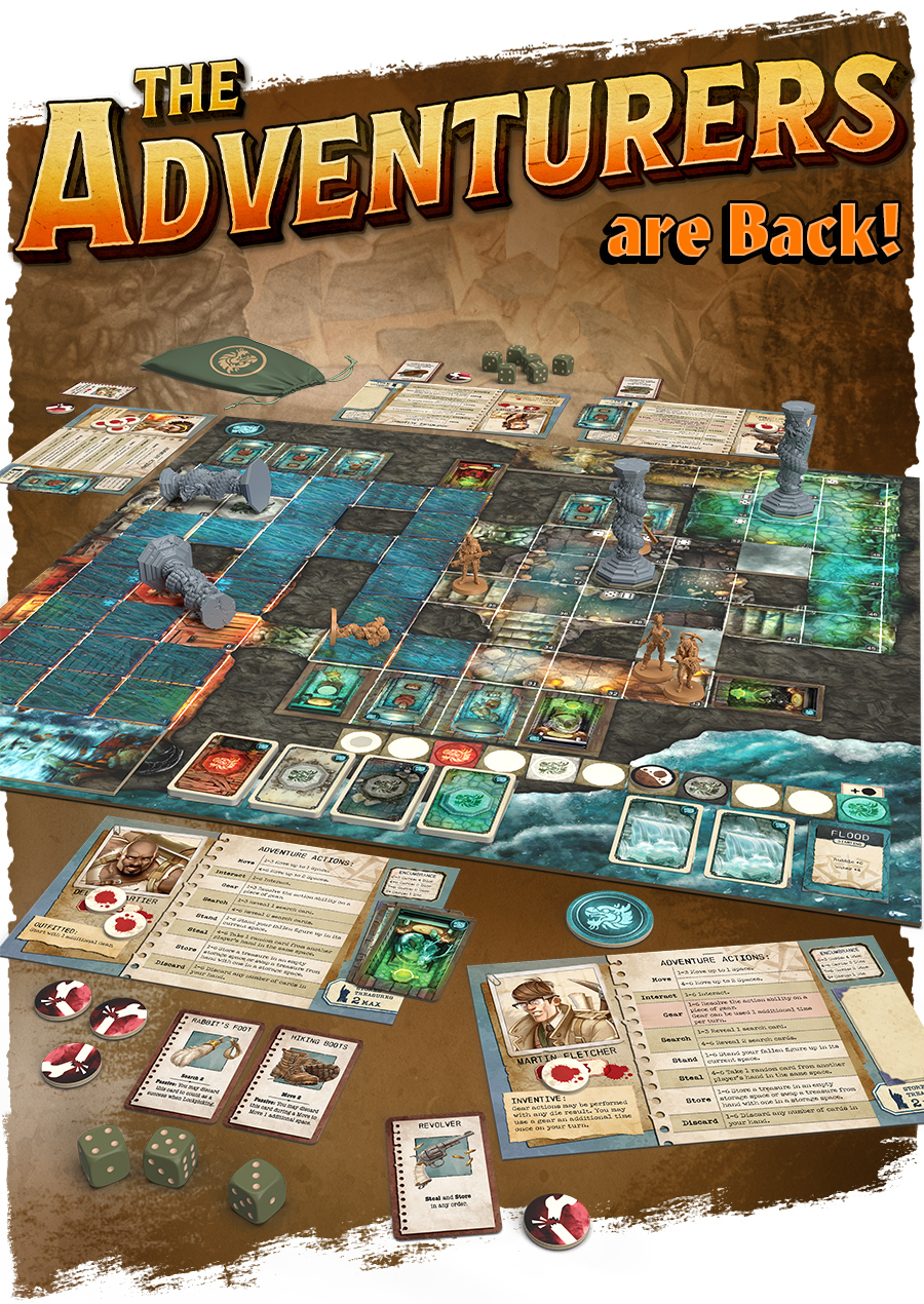 ボードゲーム　アドベンチャラーズ：チャクの神殿 (The Adventurers： The Temple of Chac) [日本語訳付き] The Adventurers by CMON - Gamefound