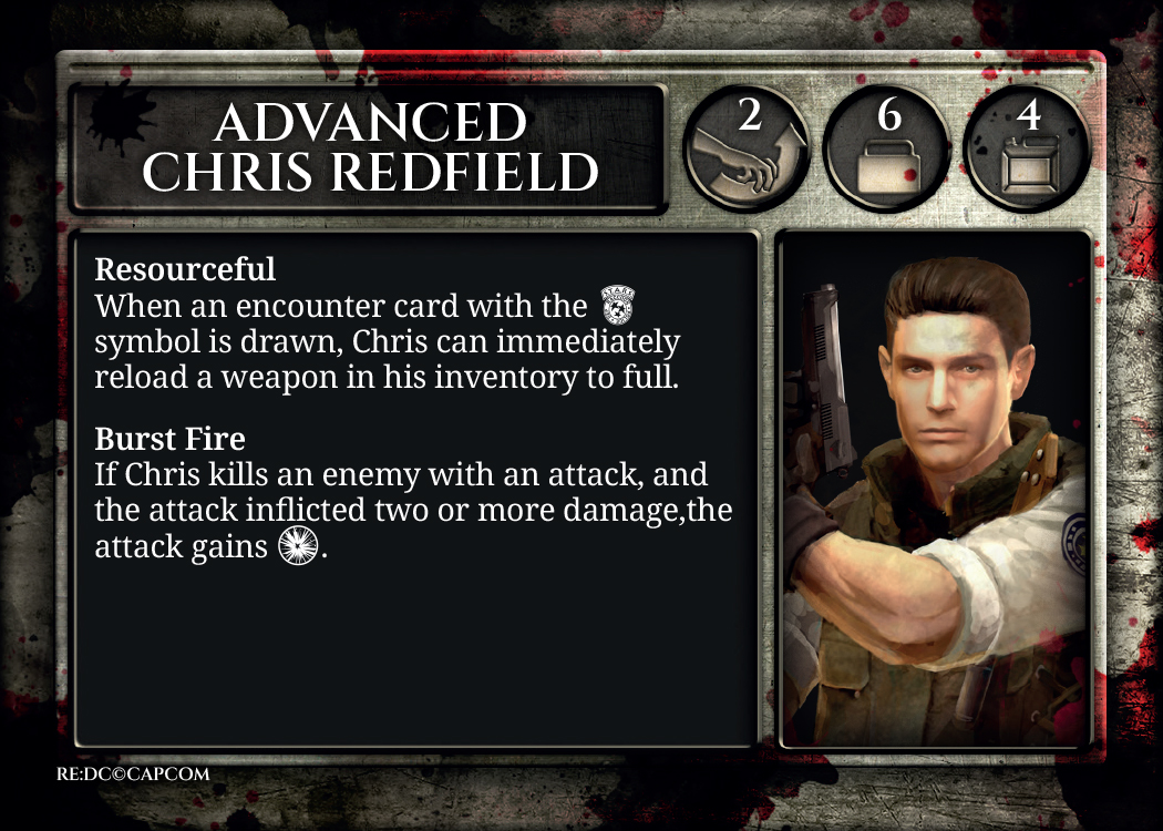 Resident Evil : The Board Game by Steamforged Games - Chris Redfield |  Character Spotlight 9 - Gamefound