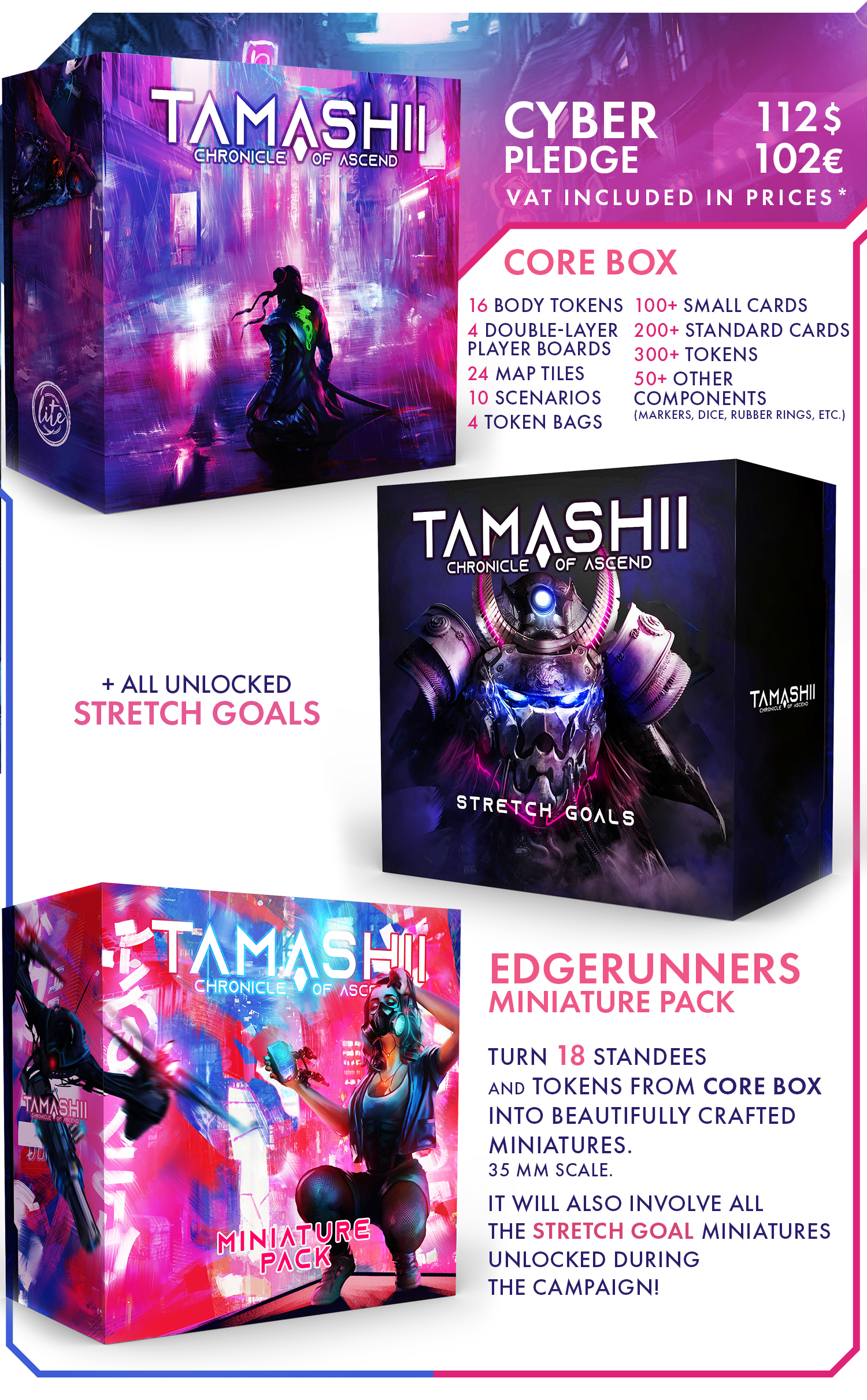 Tamashii: Chronicle of Ascend by Awaken Realms Lite - Cyber Pledge